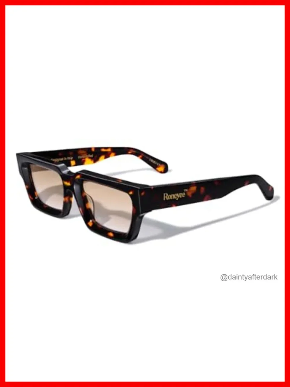 Acetate Unisex Square Retro Sunglasses UV Protection